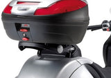 Top Case K30Nt 30 Lt + Folding Rear-Rack Monolock - Kappa Moto Compatible With Piaggio Mp3 500 Sport (2012-2013)