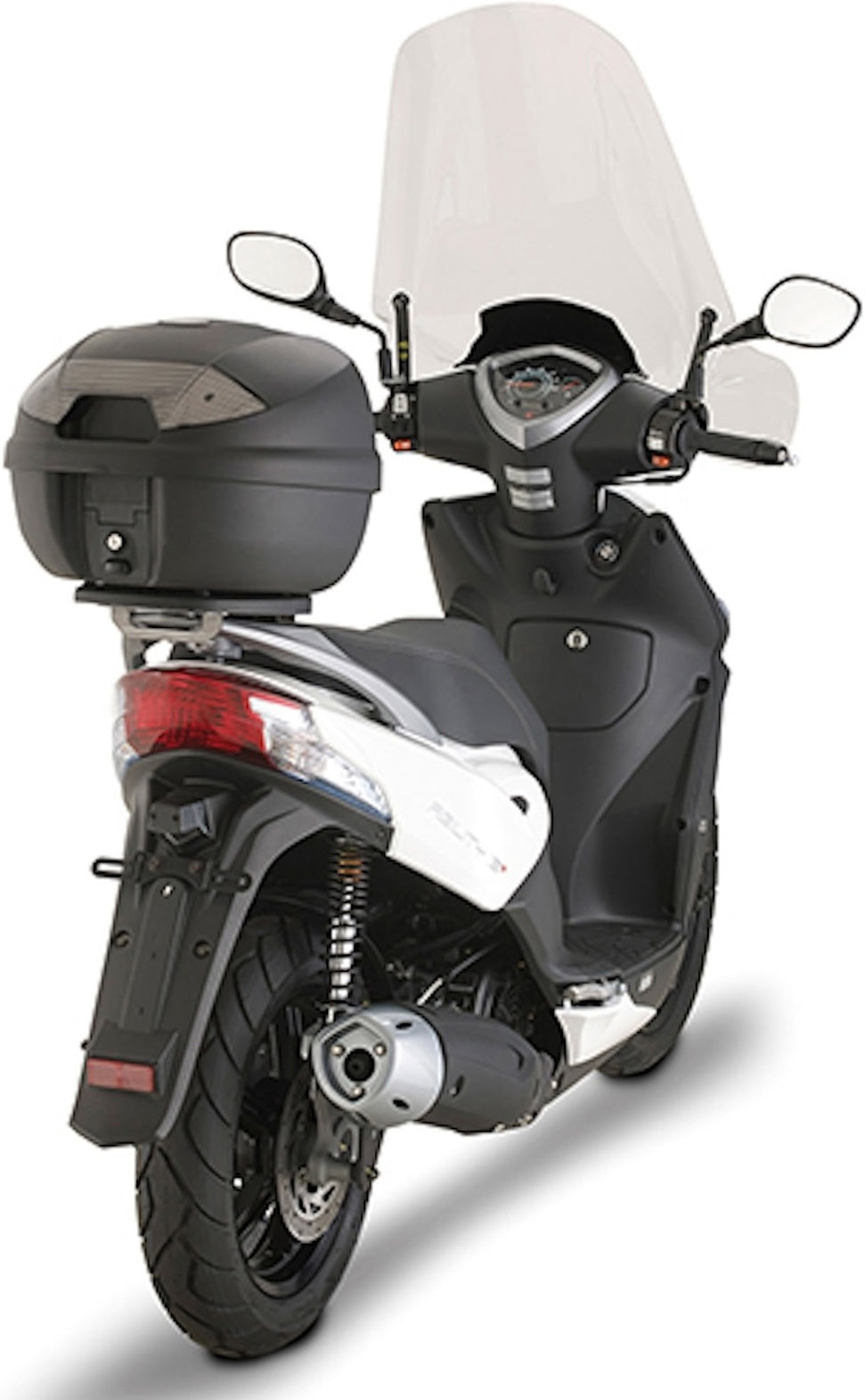 Top Case K30Nt 30 Lt + Rear-Rack Monolock - Kappa Moto Compatible With Kymco Agility 150 - 200 R16 (2014-2020)