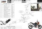 Complete Catalytic Exhaust System With Sound Certification Gp Steel Black - Mivv Compatible With Ktm 125 Duke (2011-2016)