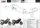 Exhaust Tip With Noise Certification Speed Edge Stainless Steel Carbon - Mivv Compatible With Ktm 1090 Adventure (2017-2019)