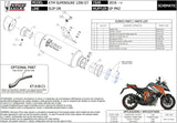Exhaust Tip With Noise Certification Gppro Titanium - Mivv Compatible With Ktm 1290 Superduke Gt (2016-2024)