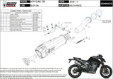 Exhaust Tip With Noise Certification Delta Race Steel Black Carbon - Mivv Compatible With Ktm 790 Duke (2018-2020)