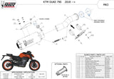 Uncatalysed Exhaust System Without Sound Certification Mk3 Stainless Steel - Mivv Compatible With Ktm 790 Duke (2018-2020)