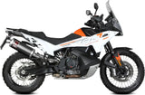Exhaust Tip With Noise Certification Dakar Steel Black - Mivv Compatible With Ktm 790 Adventure - R (2021-2024)