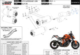 Dual Non-Catalytic Exhaust System With Sound Certification Mk3 Stainless Steel - Mivv Compatible With Ktm Duke 1290 (2014-2019)
