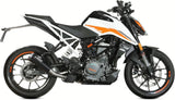Complete Non-Catalytic Exhaust System With Sound Certification X-M1 Steel Black - Mivv Compatible With Ktm 125 Duke (2021-2023)
