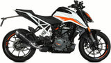 Complete Non-Catalytic Exhaust System With Sound Certification Gppro Steel Black - Mivv Compatible With Ktm 125 Duke (2021-2023)