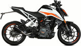 Complete Exhaust System Without Catalytic Converter And Without Sound Certification Mk3 Steel Black - Mivv Compatible With Ktm 390 Duke (2021-2023)