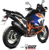 Exhaust Tip With Noise Certification Speed Edge Steel Black Carbon - Mivv Compatible With Ktm 1290 Super Adventure - R - S - T (2021-2024)
