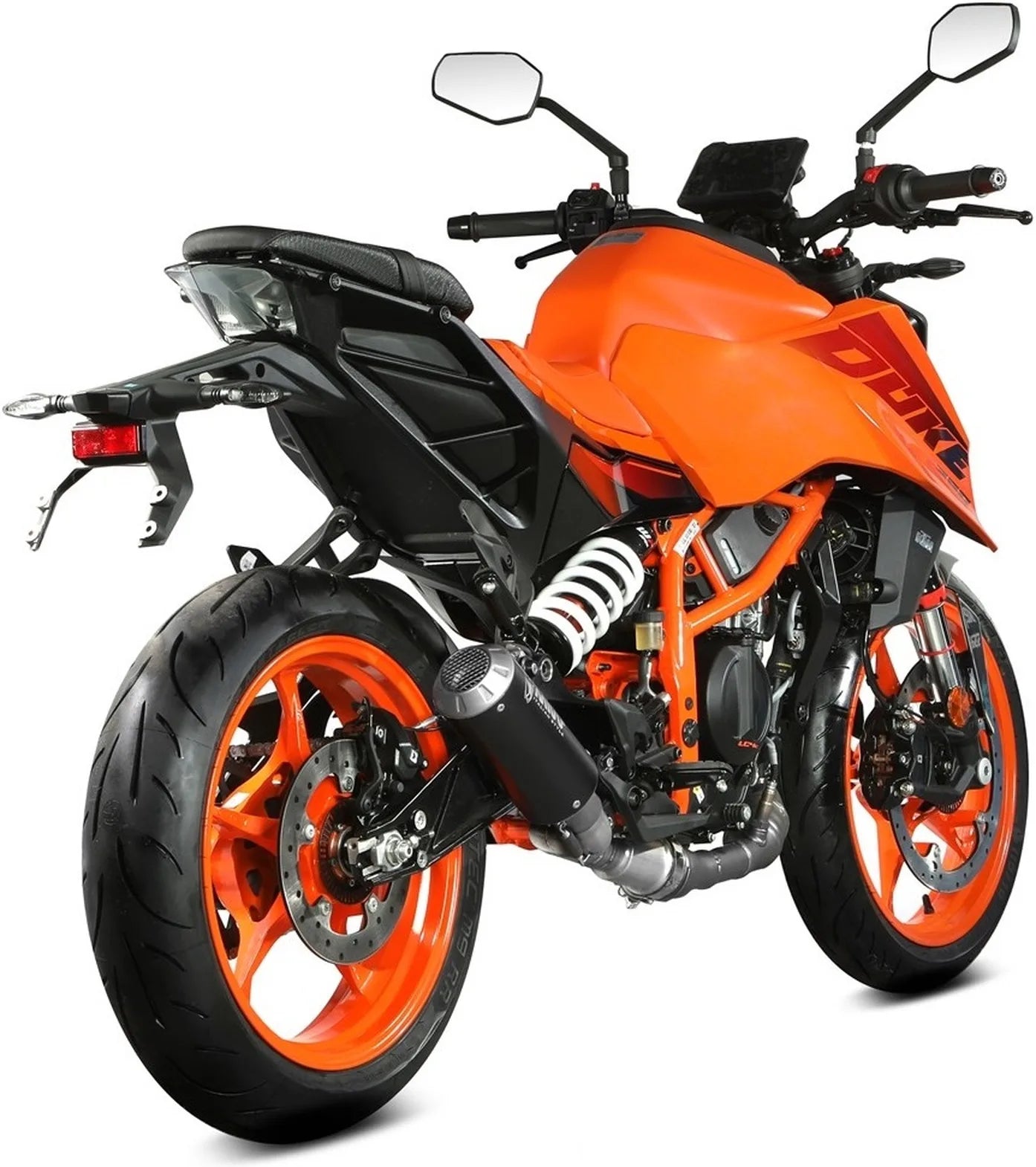 Uncatalysed Exhaust System Without Sound Certification Mk3 Steel Black - Mivv Compatible With Ktm 390 Duke (2024)