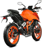 Uncatalysed Exhaust System Without Sound Certification Mk3 Steel Black - Mivv Compatible With Ktm 125 Duke (2024)