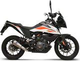 Exhaust Tip Without Sound Certification Relevance Titanium Carbon Cap - Termignoni Compatible With Ktm 390 Adventure (2020-2021)