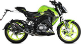 Complete Catalytic Exhaust System With Sound Certification Gp Steel Black - Mivv Compatible With Keeway Rkf 125 (2021-2024)