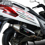 Complete Catalytic Exhaust System With Sound Certification Power Bomb Stainless Steel - Gpr Compatible With Kymco Myroad 700 (2012-2016)