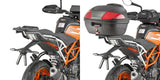 Top Case K42N 42 Lt + Rear-Rack Monolock - Kappa Moto Compatible With Ktm 390 Duke (2017-2023)