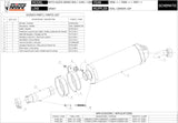 Catalytic Exhaust Tip With Sound Certification Oval Carbon Carbon - Mivv Compatible With Moto Guzzi Griso 1200 (2007-2016)