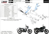 Dual Non-Catalytic Exhaust System With Sound Certification Ghibli Steel Black - Mivv Compatible With Moto Guzzi V7 Special (2008-2016)