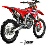 Exhaust System With Fim Certification Str1 Stainless Steel Carbon - Mivv Compatible With Honda Crf 450 (2021-2024)
