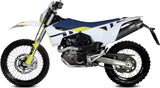 Complete Exhaust System Without Catalytic Converter And Without Sound Certification Str1 Steel Black - Mivv Compatible With Husqvarna 701 Enduro - Supermoto (2021-2024)
