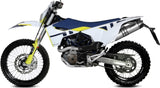Complete Exhaust System Without Catalytic Converter And Without Sound Certification Str1 Stainless Steel - Mivv Compatible With Husqvarna 701 Enduro - Supermoto (2021-2024)