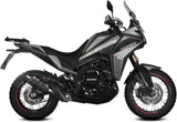 Exhaust Tip With Noise Certification Suono Steel Black Carbon - Mivv Compatible With Moto Morini X-Cape 649 (2021-2024)