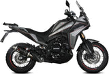Exhaust Tip With Noise Certification Dakar Steel Black - Mivv Compatible With Moto Morini X-Cape 649 (2021-2024)