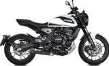 Uncatalysed Exhaust System Without Sound Certification Oval Steel Black Carbon - Mivv Compatible With Moto Morini Seiemmezzo Scr 650 (2022-2024)