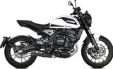Uncatalysed Exhaust System Without Sound Certification Oval Steel Black Carbon - Mivv Compatible With Moto Morini Seiemmezzo Scr 650 (2022-2024)