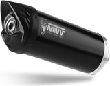 Complete Exhaust System Without Catalytic Converter And Without Sound Certification Mover Steel Black - Mivv Compatible With Kymco Downtown 300 (2009-2017)