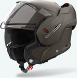 Flip-Up Motorcycle Helmet Airoh Mathisse Ii - Mth291 Thermoplastic Hrt Matte Bronze Color Size M
