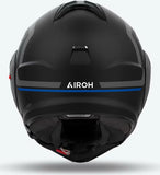 Flip-Up Motorcycle Helmet Airoh Mathisse Ii - Mth2G18 Thermoplastic Hrt Matte Blue Genius Size Xl