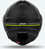 Flip-Up Motorcycle Helmet Airoh Mathisse Ii - Mth2G31 Thermoplastic Hrt Matte Yellow Genius Size S