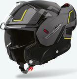 Flip-Up Motorcycle Helmet Airoh Mathisse Ii - Mth2G31 Thermoplastic Hrt Matte Yellow Genius Size M