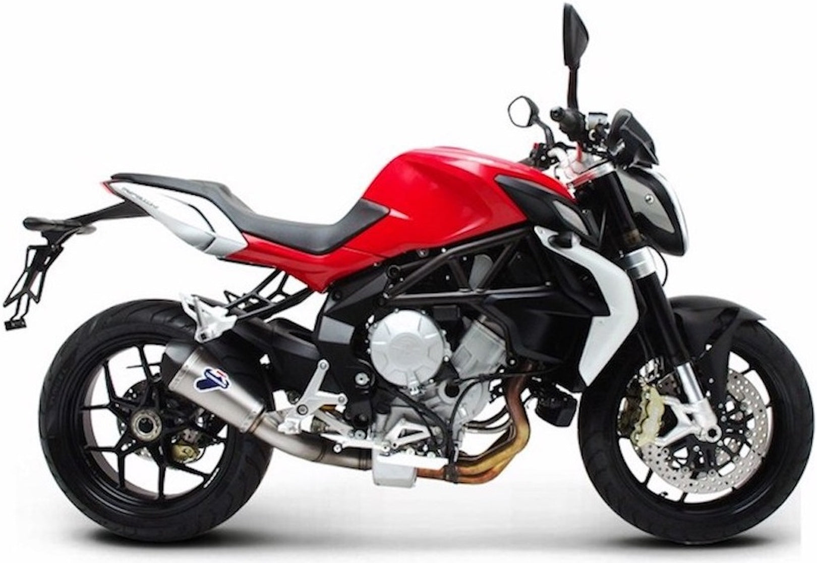 Exhaust Tip With Noise Certification Relevance Titanium Carbon Cap - Termignoni Compatible With Mv Agusta Brutale 800 Rivale (2012-2020)