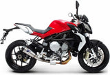 Exhaust Tip Without Sound Certification Relevance Titanium Carbon Cap - Termignoni Compatible With Mv Agusta Brutale 800 Rivale (2012-2020)