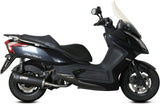 Complete Catalytic Exhaust System With Sound Certification Mover Steel Black - Mivv Compatible With Kymco Downtown 125 (2009-2016)