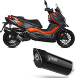 Catalytic Exhaust Tip With Sound Certification Mover Steel Black - Mivv Compatible With Kymco Dtx 360 (2023-2024)