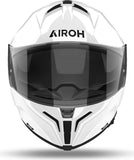 Full-Face Motorcycle Helmet Airoh Matryx - Mx14 Composite Carbon Gloss White Color Size S