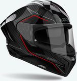 Full-Face Motorcycle Helmet Airoh Matryx - Mxcs99 Full Carbon 6K Gloss Carbon Stylish Size L