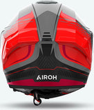 Full-Face Motorcycle Helmet Airoh Matryx - Mxrk55 Composite Carbon Gloss Red Rocket Size L