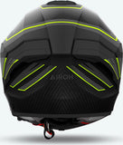 Full-Face Motorcycle Helmet Airoh Matryx - Mxse31 Composite Carbon Matte Yellow Sentinel Size Xl