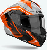 Full-Face Motorcycle Helmet Airoh Matryx - Mxw32 Composite Carbon Gloss Orange Wide Size Xs
