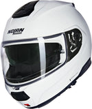 Flip-Up Travelling Motorcycle Helmet Nolan N100-6 White Classico 305 Size Xxl