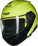 Flip-Up Travelling Motorcycle Helmet Nolan N100-6 Green Impulso / Black Mivedi 329 Size Xxl