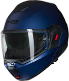 Flip-Up Travelling Motorcycle Helmet Nolan N120-1 Blue Deep Nobile 313 Size Xl