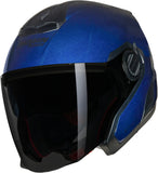 Urban Commuting Motorcycle Helmet Nolan N40-5 Blue Deep Nobile 312 Size Xxl