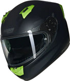 Full-Face Speeding Motorcycle Helmet Nolan N60-6 Black / Green Impulso Nobile 311 Size M