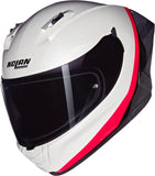 Full-Face Speeding Motorcycle Helmet Nolan N60-6 Pearl / Black / Orange Verniciatura Speciale 347 Size Xxxl
