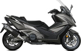 Complete Exhaust System Without Catalytic Converter And Without Sound Certification Sr-1 Titanium Black - Mivv Compatible With Kymco Ak 550 (2021-2024)