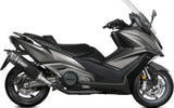 Catalytic Exhaust Tip With Sound Certification Sr-1 Titanium Black - Mivv Compatible With Kymco Ak 550 (2021-2024)